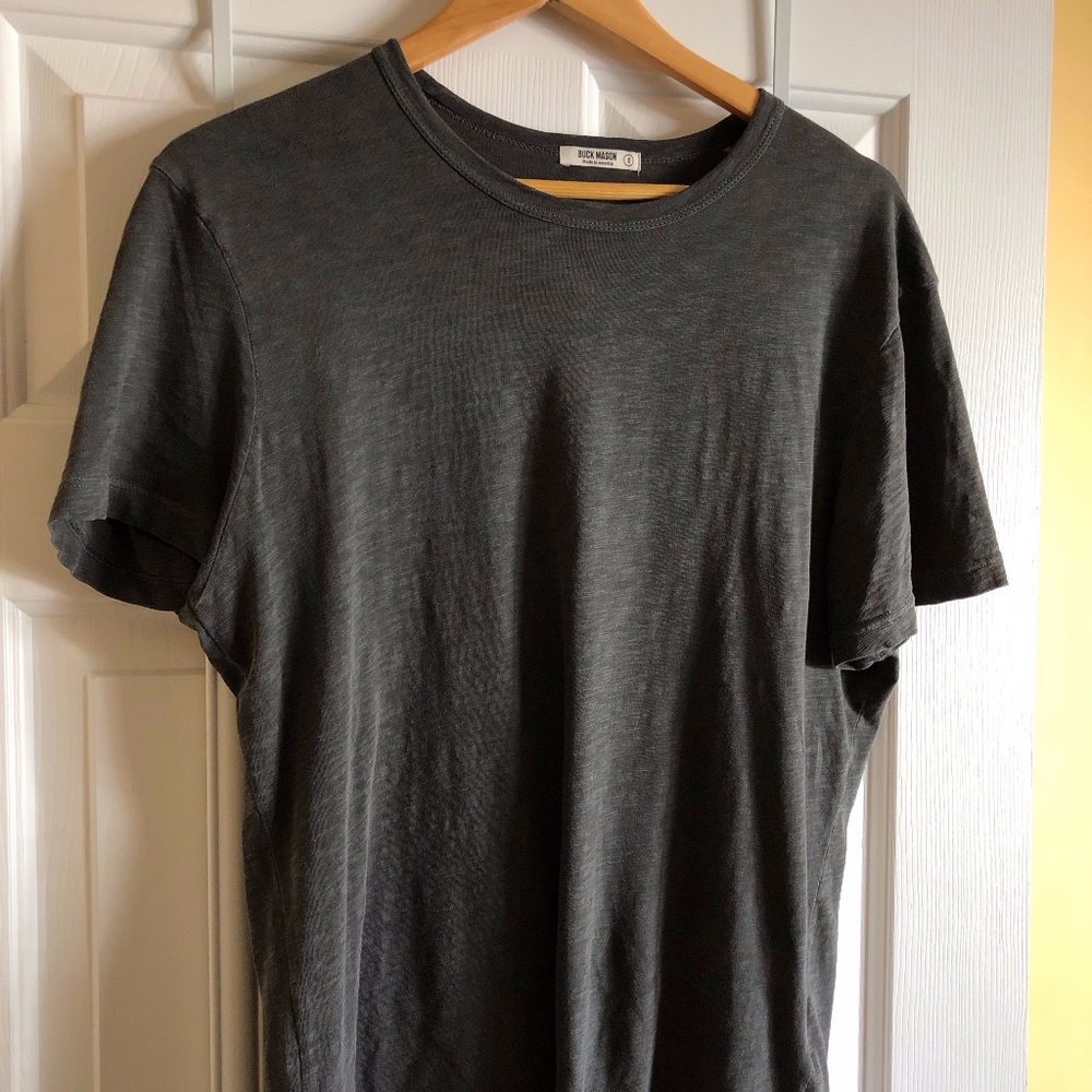 Buck Mason Men's Slub Curved Hem T